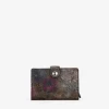 Femme Bosanova Portefeuilles | Porte-cartes automatique en cuir gravé kaki