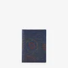 Femme Bosanova Portefeuilles | Porte-cartes en cuir bleu avec gravure