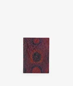 Femme Bosanova Portefeuilles | Porte-cartes en cuir bordeaux avec gravure