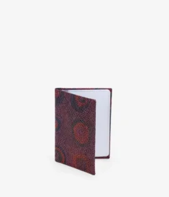 Femme Bosanova Portefeuilles | Porte-cartes en cuir bordeaux avec gravure