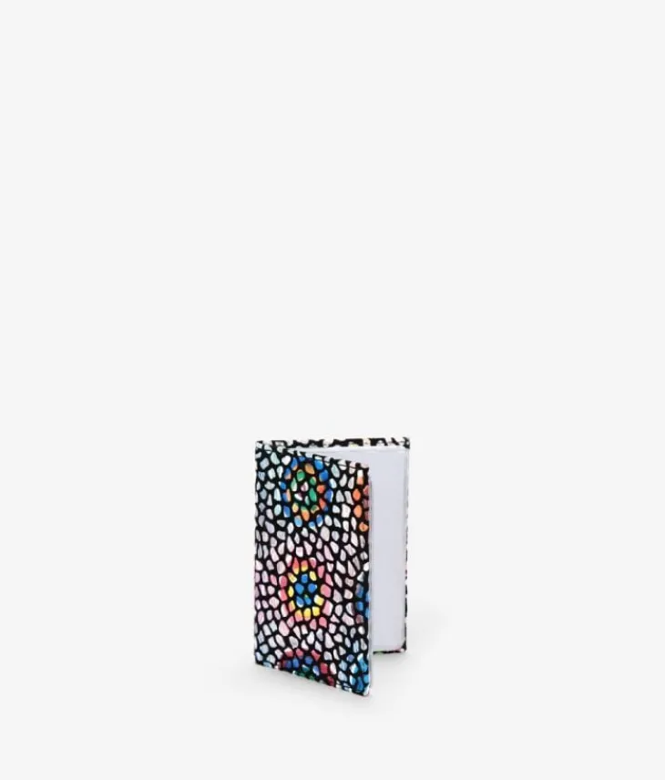 Femme Bosanova Porte-monnaie | Portefeuilles | Porte-cartes en cuir noir avec imprimé