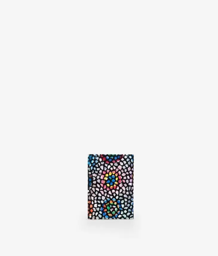 Femme Bosanova Porte-monnaie | Portefeuilles | Porte-cartes en cuir noir avec imprimé