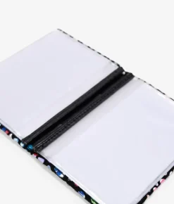 Femme Bosanova Porte-monnaie | Portefeuilles | Porte-cartes en cuir noir avec imprimé