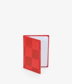 Femme Bosanova Portefeuilles | Porte-cartes en cuir rouge avec gravure