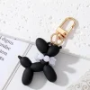 Bosanova Charms | Porte-clés chien noir avec collier de perles