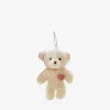 Bosanova Charms | Porte-clés ours en peluche beige avec coeur