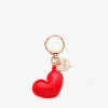 Bosanova Charms | Porte-clés pendentif coeur rouge
