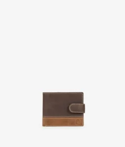 Homme Bosanova Portefeuilles | Portefeuille américain en cuir marron