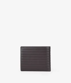 Homme Bosanova Portefeuilles | Portefeuille américain en cuir marron avec porte-monnaie