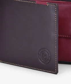 Homme Bosanova Portefeuilles | Portefeuille américain en cuir marron