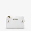 Femme Bosanova Portefeuilles | Portefeuille blanc souple avec double fermeture éclair
