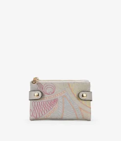 Femme Bosanova Portefeuilles | Portefeuille couleur pierre avec détails brodés
