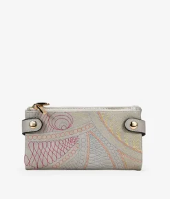 Femme Bosanova Portefeuilles | Portefeuille couleur pierre avec détails brodés