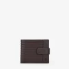 Homme Bosanova Portefeuilles | Portefeuille en cuir marron avec poche à monnaie et rabat