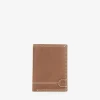 Homme Bosanova Porte-monnaie Homme | Portefeuilles | Portefeuille en cuir marron avec coutures et porte-monnaie