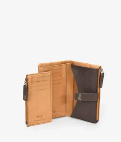Femme Bosanova Portefeuilles | Portefeuille en cuir marron moyen