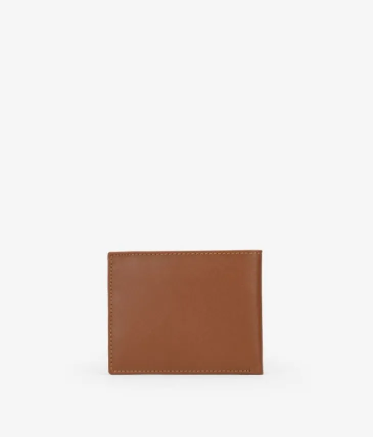 Homme Bosanova Portefeuilles | Portefeuille en cuir marron sans porte-monnaie