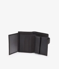 Homme Bosanova Portefeuilles | Portefeuille en cuir marron avec poche à monnaie et rabat