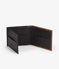 Homme Bosanova Portefeuilles | Portefeuille en cuir marron sans porte-monnaie