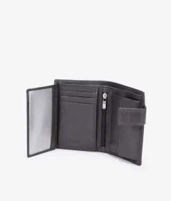 Homme Bosanova Porte-monnaie Homme | Portefeuilles | Portefeuille en cuir marron avec rabat et porte-monnaie