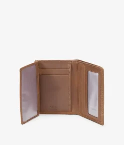 Homme Bosanova Portefeuilles | Portefeuille en cuir marron sans bourse