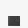 Homme Bosanova Portefeuilles | Portefeuille en cuir noir avec poche à monnaie et rabat