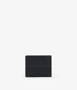 Homme Bosanova Portefeuilles | Portefeuille en cuir noir avec porte-monnaie