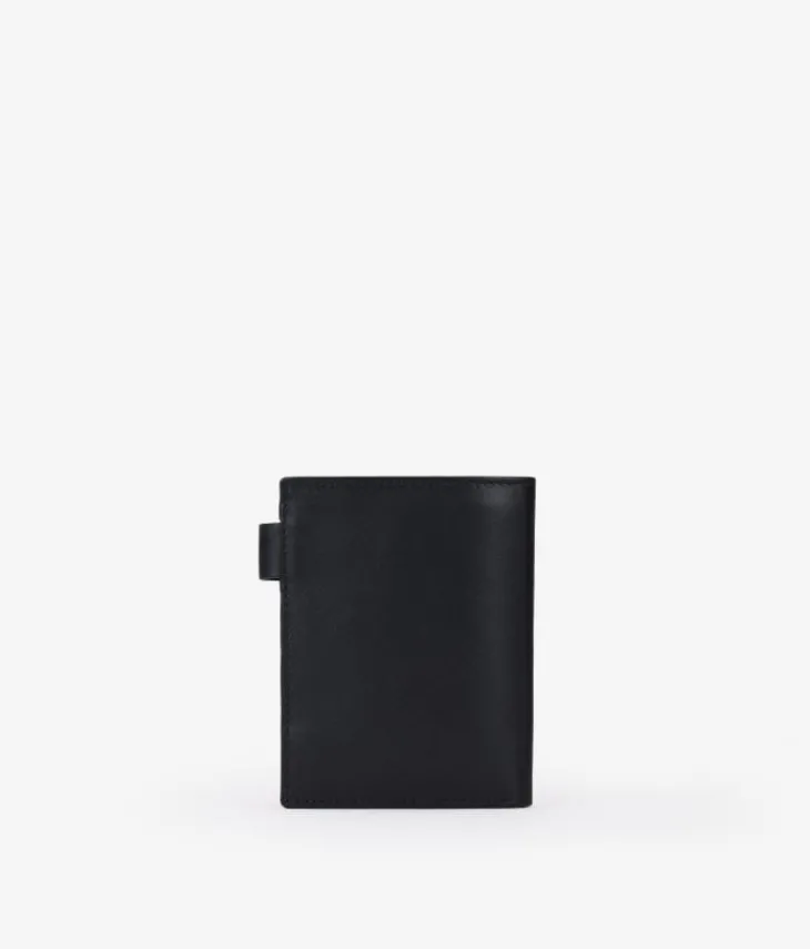 Homme Bosanova Portefeuilles | Portefeuille en cuir noir avec porte-monnaie