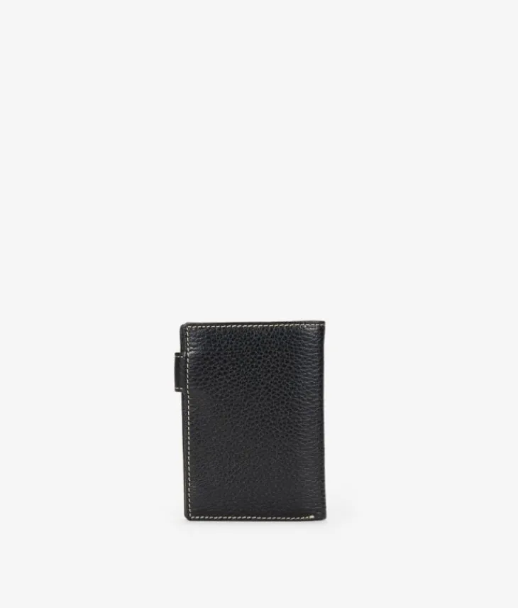 Homme Bosanova Porte-monnaie Homme | Portefeuilles | Portefeuille en cuir noir avec sac à main