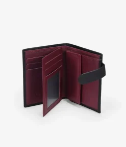 Homme Bosanova Portefeuilles | Portefeuille en cuir noir avec porte-monnaie