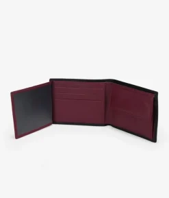 Homme Bosanova Portefeuilles | Portefeuille en cuir noir avec porte-monnaie