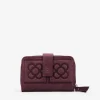 Femme Bosanova Porte-monnaie | Portefeuilles | Portefeuille en cuir rouge avec fleur de Barcelone