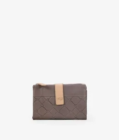 Femme Bosanova Portefeuilles | Portefeuille en cuir taupe