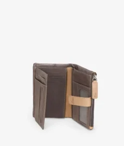 Femme Bosanova Portefeuilles | Portefeuille en cuir taupe