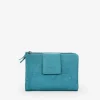Femme Bosanova Portefeuilles | Portefeuille en cuir turquoise