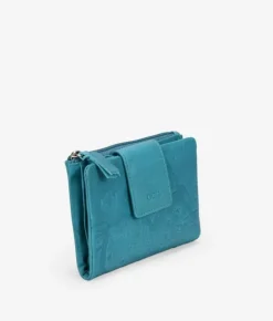 Femme Bosanova Portefeuilles | Portefeuille en cuir turquoise