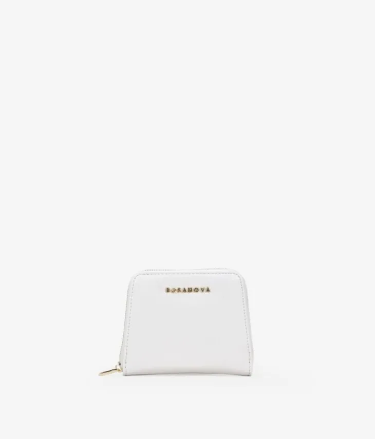 Femme Bosanova Porte-monnaie | Portefeuille en cuir vegan blanc