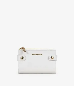 Femme Bosanova Portefeuilles | Portefeuille en cuir vegan blanc