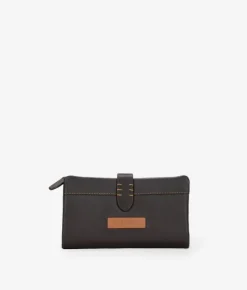 Femme Bosanova Portefeuilles | PORTEFEUILLE EN CUIR VEGAN 19515.4 RITA MARRON