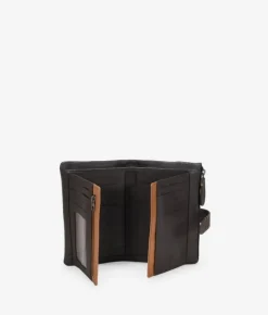 Femme Bosanova Portefeuilles | PORTEFEUILLE EN CUIR VEGAN 19514.4 RITA MARRON