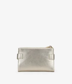 Femme Bosanova Portefeuilles | Portefeuille en cuir vegan couleur or