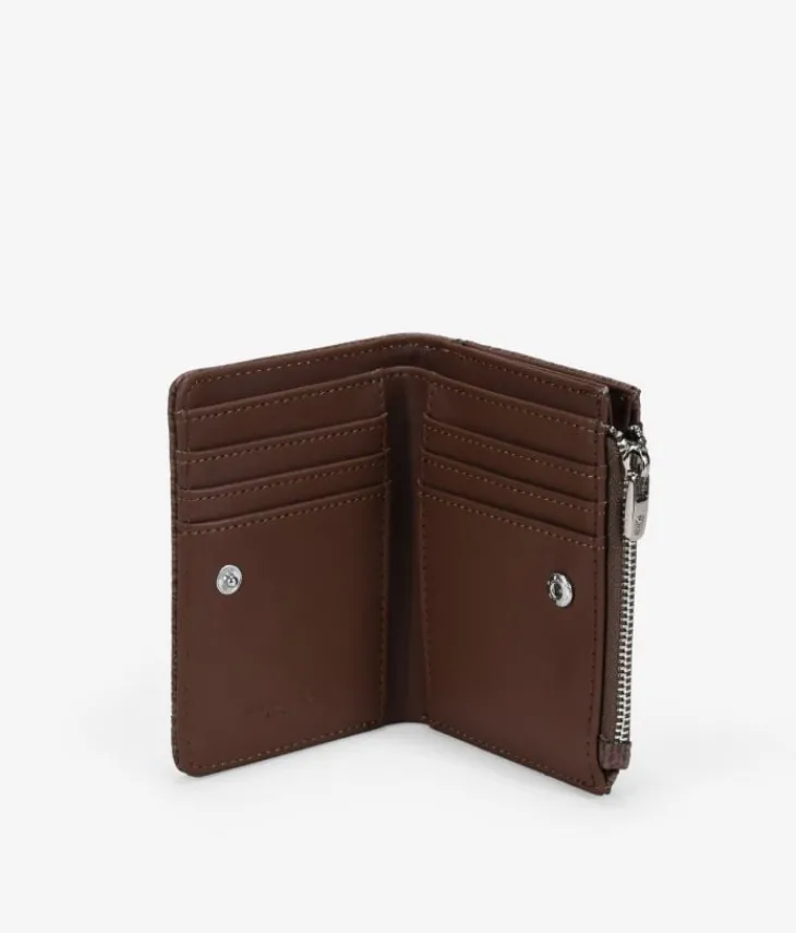 Femme Bosanova Porte-monnaie | Portefeuille en cuir vegan marron