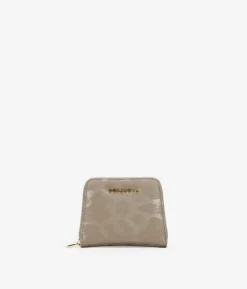 Femme Bosanova Porte-monnaie | Portefeuille en nylon effet léopard taupe