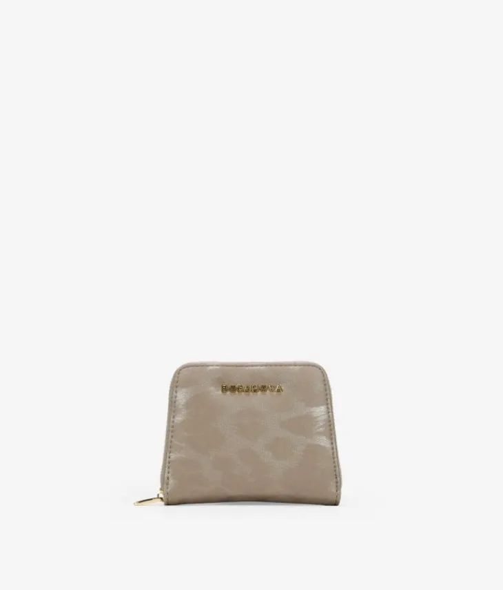 Femme Bosanova Porte-monnaie | Portefeuille en nylon effet léopard taupe