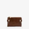 Femme Bosanova Portefeuilles | Portefeuille marron moyen à double fermeture éclair