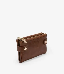 Femme Bosanova Portefeuilles | Portefeuille marron moyen à double fermeture éclair