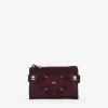 Femme Bosanova Portefeuilles | Portefeuille moyen bordeaux avec broderie