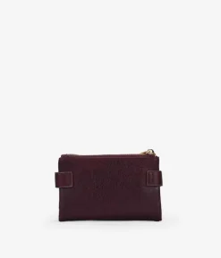 Femme Bosanova Portefeuilles | Portefeuille moyen bordeaux avec broderie