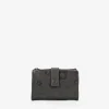 Femme Bosanova Portefeuilles | Portefeuille moyen en cuir marron avec fermeture éclair et compartiments