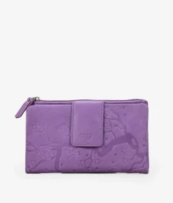 Femme Bosanova Portefeuilles | Portefeuille moyen en cuir lilas